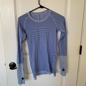 sky blue lululemon long sleeve